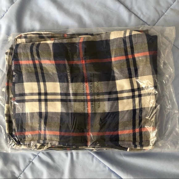 NWT Revolve Plush Apparel Blue Red Plaid Matching Pajama Set holiday ready - Picture 9 of 9